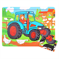BigJigs Puzzle Tray -9pcs -Tractor